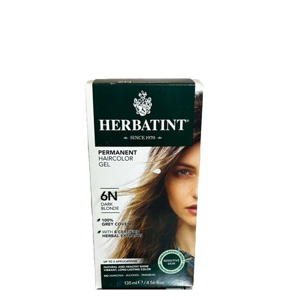 Herbatint‎ Permanent Herbal Hair Color Gel 6N Dark Ash Blonde 4.56 Ounce